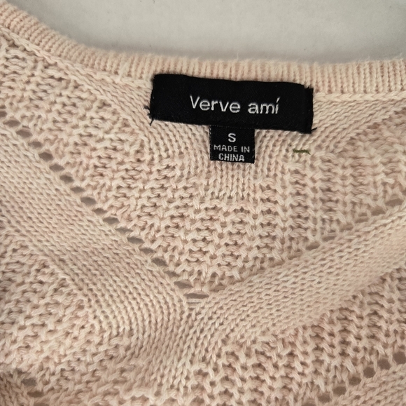 Verve Ami | light pink Heather Cardigan Sweater - Picture 6 of 11
